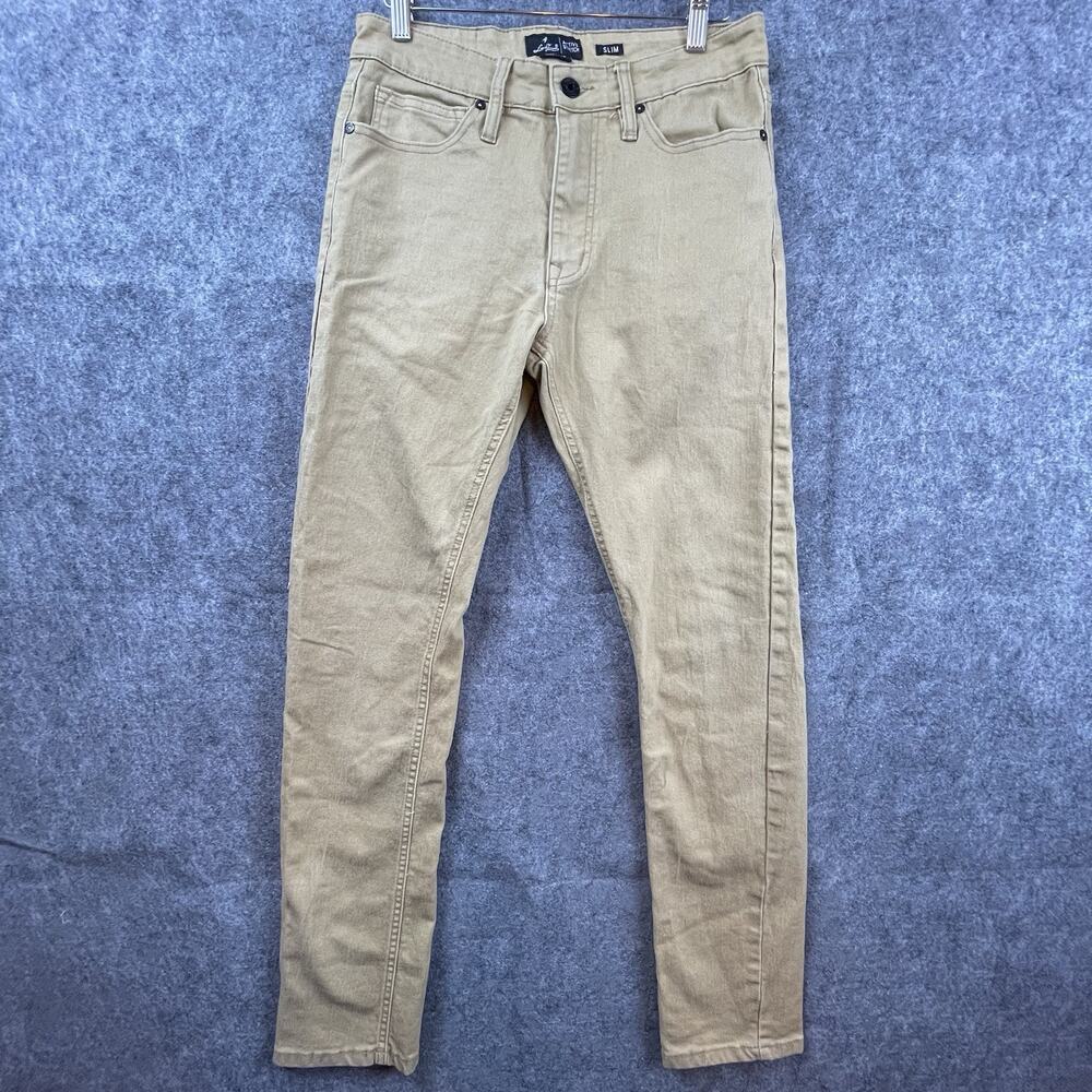 Liquid Venom Jeans Mens 30 Khaki Active Stretch Slim Skinny‎